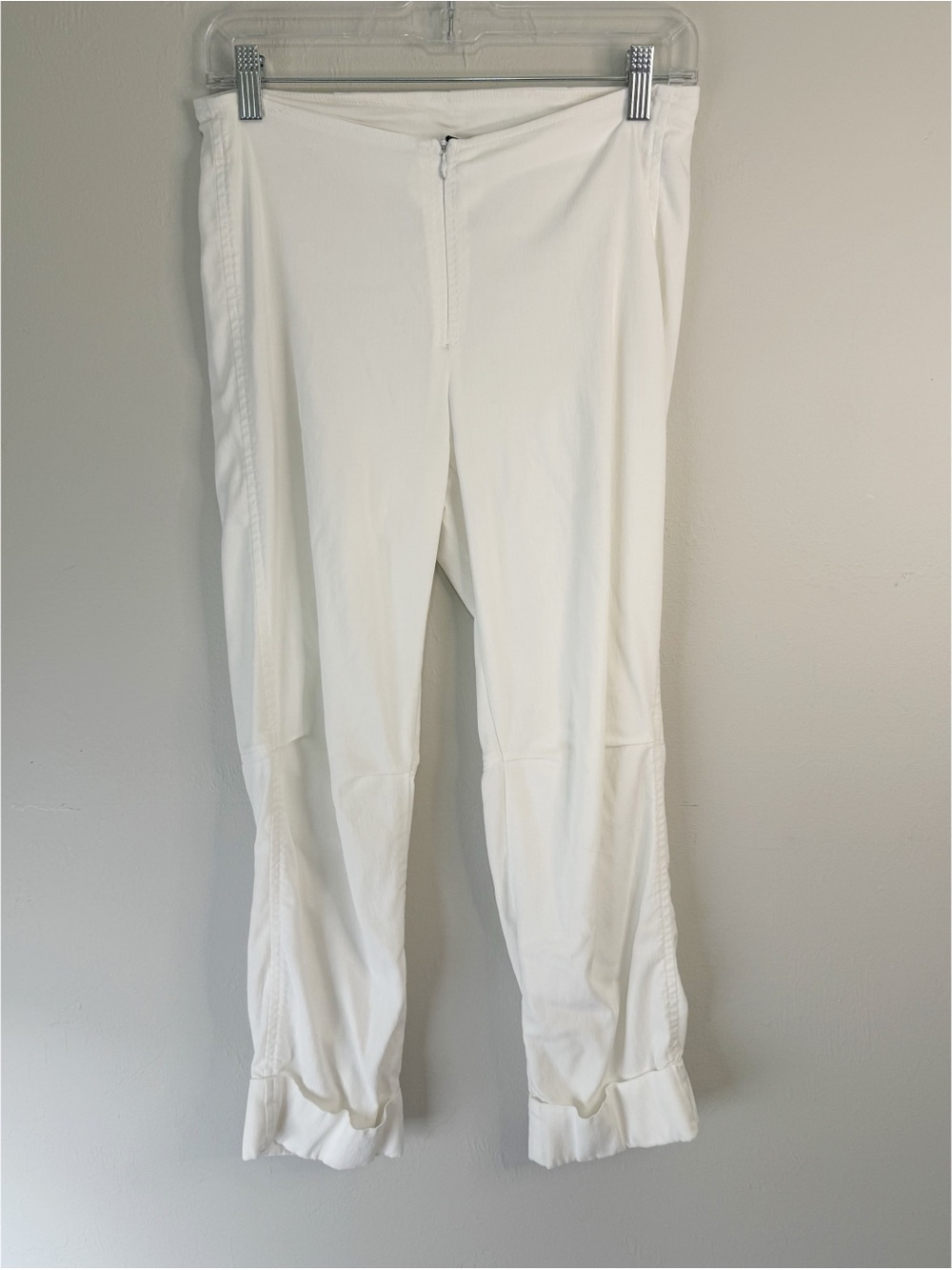 PORTO SAN FRANCISCO Women’s Off White Cuffed VESPA Pants Lagenlook Sz 6 **READ**